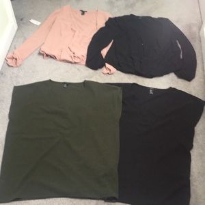 4 forever 21 blouses. Size SM. $10 for all